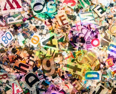 Image of an assortment of different letters and fonts.